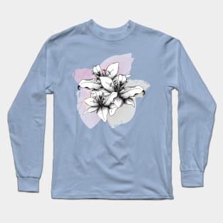 Vintage Lilies Long Sleeve T-Shirt